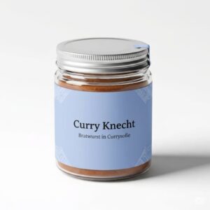 Curry Knecht – Bratwurst in Currysoße